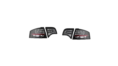 Set stopuri tuning AUDI A4 (B7), 11.2004-03.2008, model SEDAN, Taiwan, partea stanga+dreapta, cu indicator led; LED; fumuriu, transparent; cu lampa interioara;