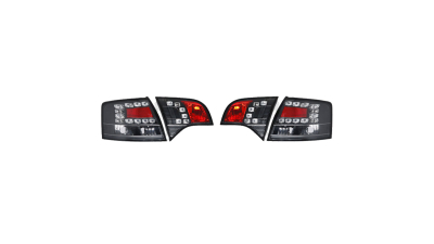 Set stopuri spate tuning lampa Audi A4 (B7) 11.2004-03.2008 Combi, omologare ECE, spate, cu lampa de interior/exterior, led, negru transparent, Stanga , Dreapta