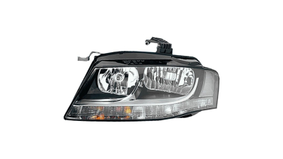 Far Audi A4/S4 (B8) 11.2007-10.2011, partea Dreapta, electric, cu motoras, cu lumini de zi, tip bec H7+H7, Depo