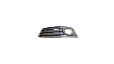 Grila bara fata Audi A4-S4 (B8), 11.2007-10.2011, Stanga, 133727-3 cu locas pentru proiectoare, NEGRU