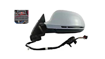 Oglinda exterioara Audi A4/S4 (B8), 11.2007-2009 Sedan, A4/S4 (B8), 2008-10.2011 Combi , Stanga, reglare electrica; grunduit; incalzita; geam asferic; 6 pini; cu semnalizare