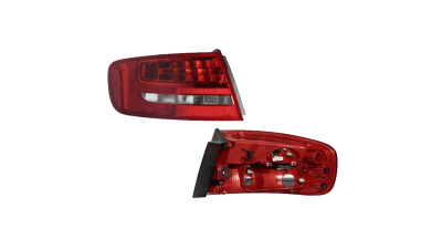 Stop spate lampa Audi A4/S4 (B8), 11.2007-10.2011 Combi, partea stanga, exterior, cu suport becuri , cu LED, Depo