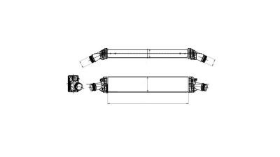 Intercooler Porsche MACAN (95B), 01.2014-, motor 2.0, benzina, cutie automata, cu/fara AC, aluminiu brazat/plastic, 720x140x80 mm, Behr/Hella, 