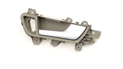 Maner deschidere usa interioara Audi A4/S4 (B8), 11.2007-12.2015, Fata partea Stanga, bej; maner silver, Aftermarket