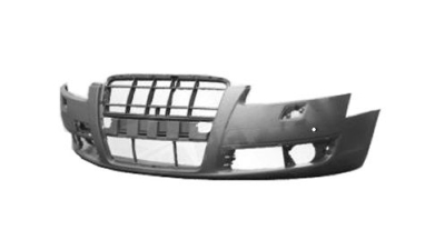 Bara fata Audi A6 (C6) Sedan/Avant, 05.2004-10.2008, grunduita, cu gauri pentru senzori de parcare,cu gauri pentru spalatoare faruri, 4F0807105