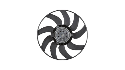 GMV ventilator radiator Audi A6/A6 Allroad (C6), 2004-2012, motor 3.0 V6k TFSI, benzina, 400 W; 383 mm; 2 pini, fara pre-rezistor