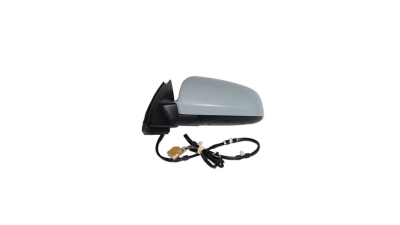 Oglinda usa exterioara AUDI A6 (C6), 05.2004-10.2008, model Avant, SEDAN, SRL, partea stanga, reglare electrica; carcasa neagra partial primerizata; incalzit; sticla asferica; geam cromat; 16 gauri / 6 pini; cu foot lamp