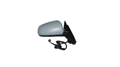 Oglinda usa exterioara AUDI A6 (C6), 05.2004-10.2008, model Avant, SEDAN, SRL, partea dreapta, reglare electrica; carcasa neagra partial primerizata; incalzit; sticla convexa; geam cromat; rabatabil; memorie; 16 gauri / 14 pini; cu foot lamp