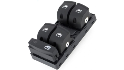 Comutator geam usa fata AUDI A3 (8P), 05.2003-04.2008; A6 (C6), 05.2004-03.2011; Q7 (4L), 20005-2005, partea Stanga