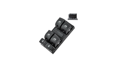 Comutator geam usa fata AUDI A3 (8P), 05.2003-2012; A6 (C6), 05.2004-2011; Q7 (4L), 2005-07.2015, partea Stanga, cu 4 butoane