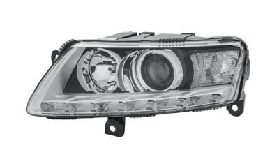Far Audi A6 (C6) 10.2008-03.2011 electric , tip bec D3S , fara motor , omologare ECE, enon, cu LED cu lumina de rulare pe timp de zi , fara balast , fara bec, 4F0941029CP, Stanga