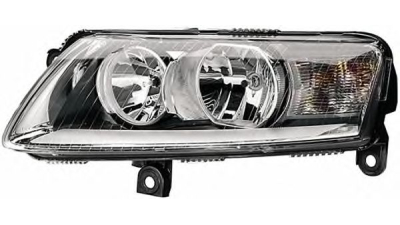 Far Audi A6 (C6) 10.2008-03.2011, electric , tip bec H15+H7 , fara motor , omologare ECE, cu lumina de rulare pe timp de zi, 4F0 941 004 BJ; 4F0941004BJ; 4F0941004DP, Dreapta