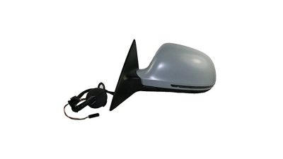 Oglinda exterioara Audi A6 (C6) 10.2008-03.2011 partea stanga View Max Crom Asferica Carcasa pregatita, 8pini, cu semnalizare, electrica incalzita