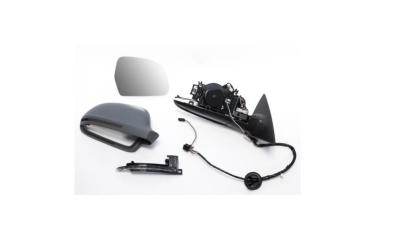 Oglinda usa exterioara AUDI A6 (C6), 10.2008-03.2011, SRL, partea dreapta, reglare electrica; grunduit; incalzit; sticla asferica; 16 gauri / 6 pini+ 2 gauri / 2 pini; cu semnalizare