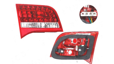 Stop spate lampa Audi A6 (C6), 10.2008-03.2011 Model Combi, spate, Stanga, partea interioara; H21W+LED+W16W; fara suport bec; omologare: ECE/SAE, DEPO