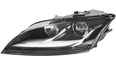 Far Audi TT (8J), 05.2006-09.2014, partea Dreapta, tip bec H7+H7, electric, cu motoras, cu rama neagra, MAGNETI MARELLI