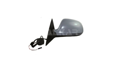 Oglinda usa exterioara AUDI A5/S5 (B8), 03.2007-10.2011, cu 5 usi, SRL, partea stanga, reglare electrica; grunduit; incalzit; cu functie de unghi mort; sticla asferica; rabatabil; 16 gauri / 10 pini; cu semnalizare