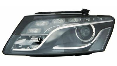 Far Audi Q5 (8r) 11.2009-06.2012, electric , tip bec D3S ,cu motor , omologare ECE, xenon, cu LED daytime running light , fara balalst , fara bec, 8R0941029AF, Stanga