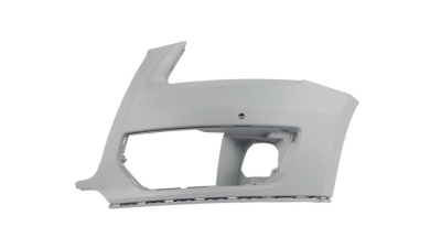 Colt bara de protectie Audi Q5 (8r), 09.2008-06.2012, Fata, partea Stanga, cu gauri pentru Senzori de parcare (PDC); grunduit, Aftermarket