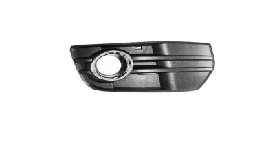 Grila bara Audi Q5 (8r), 09.2008-06.2012, Fata, partea Dreapta, cu rama crom; gauri proiectoare, Aftermarket