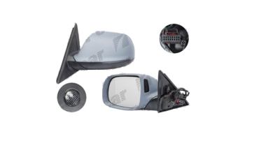 Oglinda exterioara Audi Q5 (8r), 09.2008-09.2016, Stanga, reglare electrica; grunduit; incalzita; cu functie detectie unghi mort; geam asferic; cromat; pliere electrica; 13 pini; cu semnalizare; cu lampa perimetru, View Max