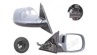 Oglinda exterioara Audi Q5 (8r), 09.2008-09.2016, Dreapta, reglare electrica; grunduit; incalzita; cu functie detectie unghi mort; geam convex; cromat; pliere electrica; memorie; 17 pin; cu semnalizare; cu lampa perimetru, View Max