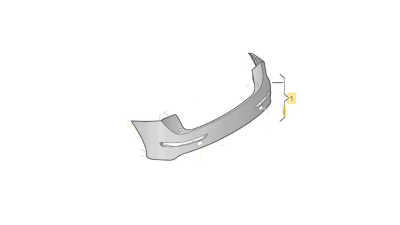 Bara spate AUDI Q5 (8R), 09.2008-06.2012 model S-Line,cu 2 gauri pentru Senzori de parcare (PDC); grunduit
