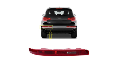 Stop spate lampa Audi Q7 (4l), 10.2005-07.2015, partea Stanga, in bara; tip bec H21W+P21W+W16W; fara soclu bec; Omologare: ECE, DEPO