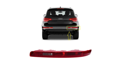 Stop spate lampa Audi Q7 (4l), 10.2005-07.2015, partea Dreapta, in bara; tip bec H21W+P21W+W16W; fara soclu bec; Omologare: ECE, DEPO
