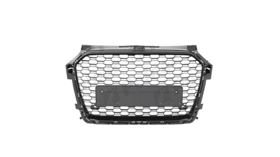 Grila masca fata AUDI A1 (8X), 12.2014-12.2018,Negru stralucitor; fara emblema