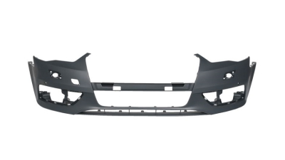 Bara fata Audi A3 (8v), 06.2012-07.2016, cu locas pt spalator si 2 gauri senzori parcare; grunduit, Aftermarket