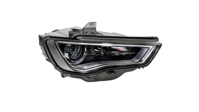 Far Audi A3 (8v), 06.2012-07.2016, Sedan, partea Dreapta, bi-xenon; cu lumina timp de zi tip LED; D3S+LED+PSY24W; electric; negru; fara bec descarcare; fara ballast; cu motor, TYC