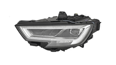 Far Audi A3 (8v), 05.2016-, partea Stanga, cu lumini de condus adaptive; cu Automatic High Beam Assist (AHBA); cu lumina dinamica pentru viraje; cu functie mascare faruri faza lunga; LED; electric; cu motor, VALEO
