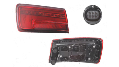 Stop spate lampa Audi A3 (8v), 05.2016-, spate, Stanga, semnalizare dinamica; partea exterioara; LED, AL (Automotive Lighting)