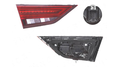 Stop spate lampa Audi A3 (8v), 05.2016-, spate, Stanga, semnalizare dinamica; partea interioara; LED, AL (Automotive Lighting)