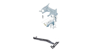 Ornament fixare Aripa fata Audi A4/S4 (B8), 11.2011-12.2015, Allroad, Fata, partea Stanga, Aftermarket