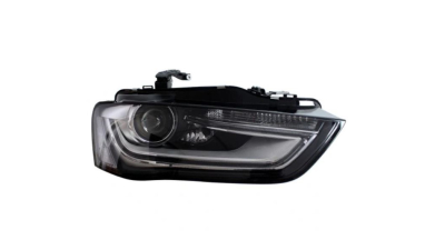 Far AUDI A4/S4 (B8), 11.2011-12.2015, partea Dreapta, DEPO, cu 'lumina timp de zi' tip LED; D3S+H7+LED; electric; fara bec descarcare; fara ballast; cu motor; xenon; cu lumina viraje