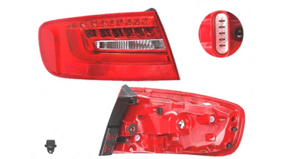 Stop spate lampa Audi A4/S4 (B8), 11.2011-12.2015 Model Avant, spate, Stanga, partea exterioara; LED+W16W; fara suport bec, DEPO