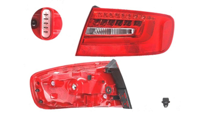 Stop spate lampa Audi A4/S4 (B8), 11.2011-12.2015 Model Avant, spate, Dreapta, partea exterioara; LED+W16W; fara suport bec, DEPO