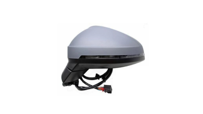 Oglinda usa exterioara AUDI A4/S4 (B9), 11.2015-07.2019, View Max, partea stanga, reglare electrica; carcasa grunduita; incalzit; sticla asferica; geam cromat; 8 pini; cu semnalizare; cu functie de unghi mort