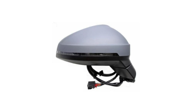 Oglinda usa exterioara AUDI A4/S4 (B9), 11.2015-07.2019, View Max, partea dreapta, reglare electrica; carcasa grunduita; incalzit; sticla convexa; geam cromat; 8 pini; cu semnalizare; cu functie de unghi mort