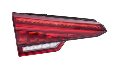 Stop spate lampa Audi A4/S4 (B9), 11.2015-, Sedan, partea Stanga, indicator dinamic; interior; cu lampa de mers inapoi; cu lampa ceata Spate; LED; bandou negru; Omologare: ECE, HELLA