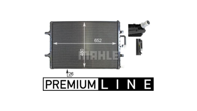Radiator intercooler Audi A6 2010-, A7 2010-, 640x460x26mm, MAHLE 13E1084X