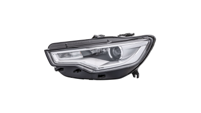 Far Audi A6 (C7), 01.2011-06.2014, partea Stanga, electric, fara balast, cu motoras, bi-xenon, cu lumina curbe, cu LED daytime, tip bec D3S+H7, Depo
