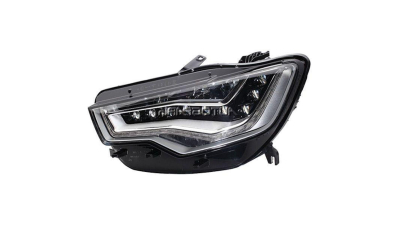 Far Audi A6 (C7), 01.2011-06.2014, partea Stanga, cu motoras, LED, cu lumini pt curbem, cu daytime running, Hella