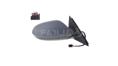 Oglinda usa exterioara AUDI A6 (4G/C7), 01.2011-09.2018, SRL, partea dreapta, reglare electrica; grunduit; incalzit; sticla asferica; geam cromat; memorie; 16 gauri / 12 pini; cu lampa indicatoare LED