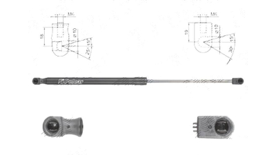 Amortizor capota spate, echilibror haion Audi A6 (4g/C7), 01.2011-06.2014, A6 (4g/C7), 06.2014-, Stanga = Dreapta, Combi, Lungime, Cursa, Forta 500 mm, 184 mm, 530 N; haion fara deschidere automata