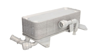 Radiator racire ulei motor, termoflot OEM/OES (Behr) Audi A8 (D4), 07.2010-01.2018, motor 3.0 TDI, diesel, 3.0 V6 TFSI, 3.0 V6k TFSI, benzina, cv automata, 213x82x55 mm, racitor transmisie, din aluminiu