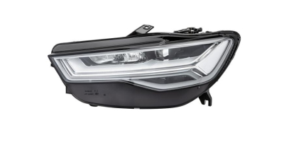 Far Audi A6 (4g/C7), 06.2014-09.2018, partea Stanga, cu sistem iluminat in curba; cu lumina timp de zi tip LED; LED; electric; fara motor; fara unitate control LED; fara ventilator racire, HELLA