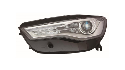 Far Audi A6 (4g/C7), 01.2011-06.2014, Allroad, A6 (4g/C7), 06.2014-09.2018, partea Stanga, bi-xenon; cu lumina pentru curbe; cu lumina timp de zi tip LED; D5S+H7+PWY24W; electric; fara bec descarcare; fara ballast; cu motor, DEPO